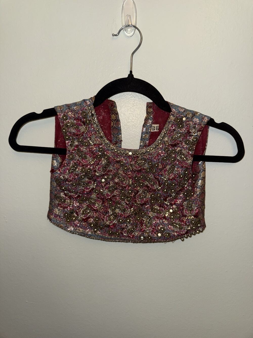 Embroidered Mirrorwork Banjari Choli XS Colorful Bohemian Ethnic Top READ